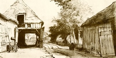Village Road with Coach House by Rembrandt van Rijn